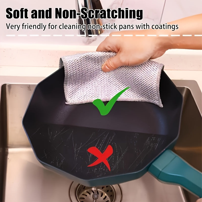 Scrub Cleaning Pads 100pcs Reusable – Square Mesh Scouring Pads for Kitchen, Bathroom & Grease Removal | Textured Multi-Purpose Scrubber