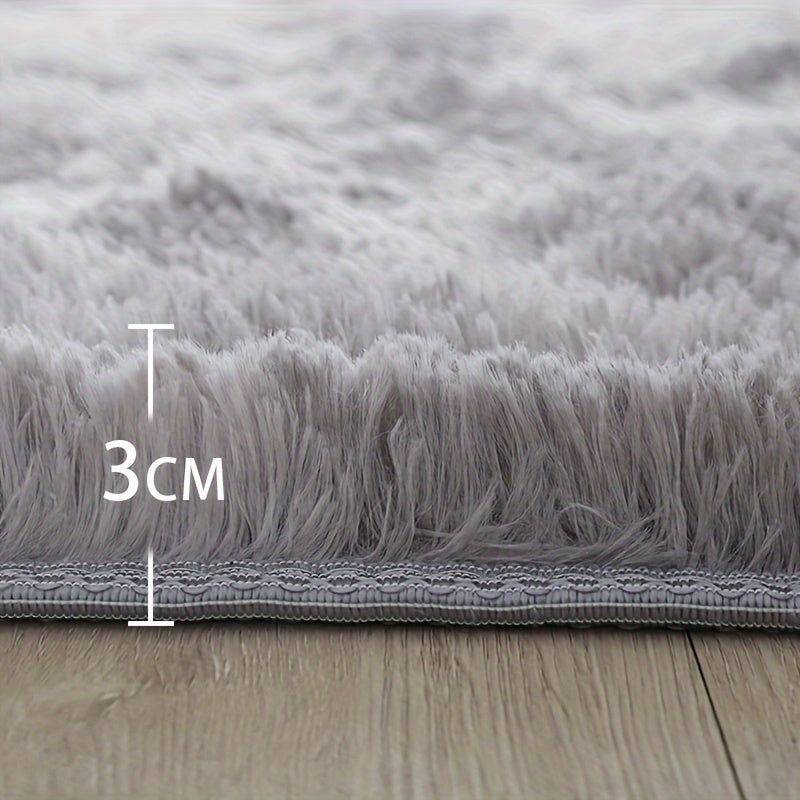 Tie-Dye Plush Fluffy Area Rug for Living Room Bedroom – Soft Non-Slip Indoor Carpet, Water-Absorbent Luxury Shaggy Mat, Modern Home Decor, Multiple Sizes