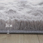 Tie-Dye Plush Fluffy Area Rug for Living Room Bedroom – Soft Non-Slip Indoor Carpet, Water-Absorbent Luxury Shaggy Mat, Modern Home Decor, Multiple Sizes