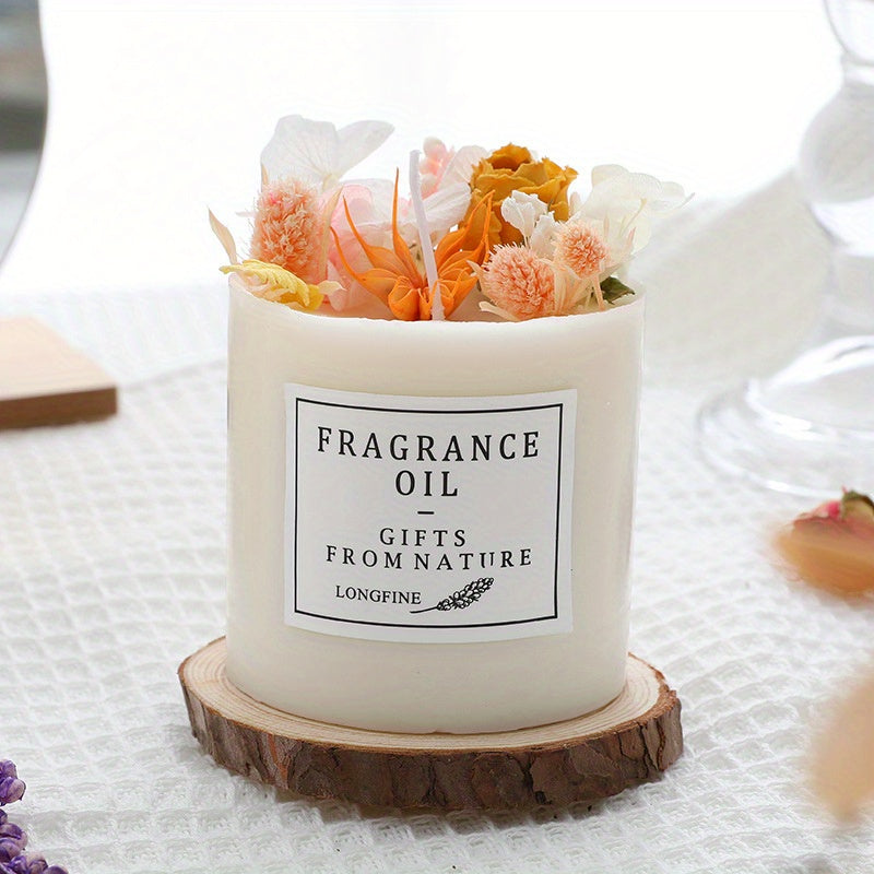 Scented Candles Gift Set for Women 8oz Eternal Flower Home Fragrance Candle – Gardenia Lavender Birthday Valentine Anniversary Christmas Gift