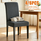 Dining Chair Covers 4/6pcs Set Washable Pet Friendly Dirt & Wear Resistant – Versatile Stretch Slipcovers for Home & Restaurant Seating, 12 Colors