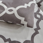 5-Piece Comforter Set – Reversible Quilted Down Alternative Bedding Set with Pillow Shams, Bed Skirt & Cushion | All Season | Twin, Queen, King