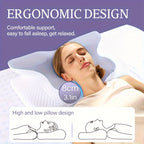 Memory Foam Cervical Support Pillow – Slow Rebound Breathable Arch Pillow for All Sleeping Positions, Neck & Spine Relief, Soft Multifunctional Bed Pillow & Family Gift