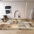Abstract Area Rug for Living Room Indoor Outdoor - Retro Ink Watercolor Design, Anti-Slip Backing, Four Seasons Durable Floor Mat, Multiple Sizes