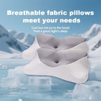 Memory Foam Cervical Support Pillow – Slow Rebound Breathable Arch Pillow for All Sleeping Positions, Neck & Spine Relief, Soft Multifunctional Bed Pillow & Family Gift