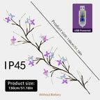 LED Willow Vine Fairy Lights with Butterfly Decoration - 37 LEDs 8 Modes USB Powered Flexible Branch String Light for Indoor Wall Bedroom Home Decor, Warm White