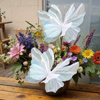 3D Butterfly Wall Decorations 3pcs Large 50cm Artificial Butterfly Party Decor for Baby Shower Wedding Birthday Home Bedroom Nursery Supplies – Set of 3