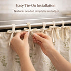 Appliance Skirt Curtain with Pockets – Farmhouse Kitchen Decor, Blackout Polyester, Grommet Top, Ruffled Trim | Hides Dishwasher, Washing Machine & Range Clutter | Nuvia Haven