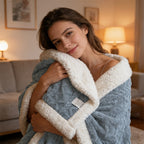 Heavyweight Plush Bedspread Ultra Soft Cozy Bed Cover Machine Washable Decorative Throw for Master Bedroom - 4 Sizes 5 Colors White Light Grey Light Blue Dark Gray Sea Blue
