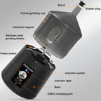 P2 Portable Electric Spice Grinder 150W – USB-C Rechargeable, Pulse Mode, Fast Grinding for Spices & Herbs | Travel Size | 5 Colors