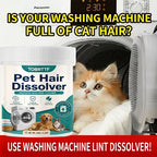 Pet Hair Removal Laundry Tablets Effervescent Dissolver for Washing Machine Removes Dog Cat Hair from Clothes Bedding Furniture Safe for All Fabrics Household Laundry Booster