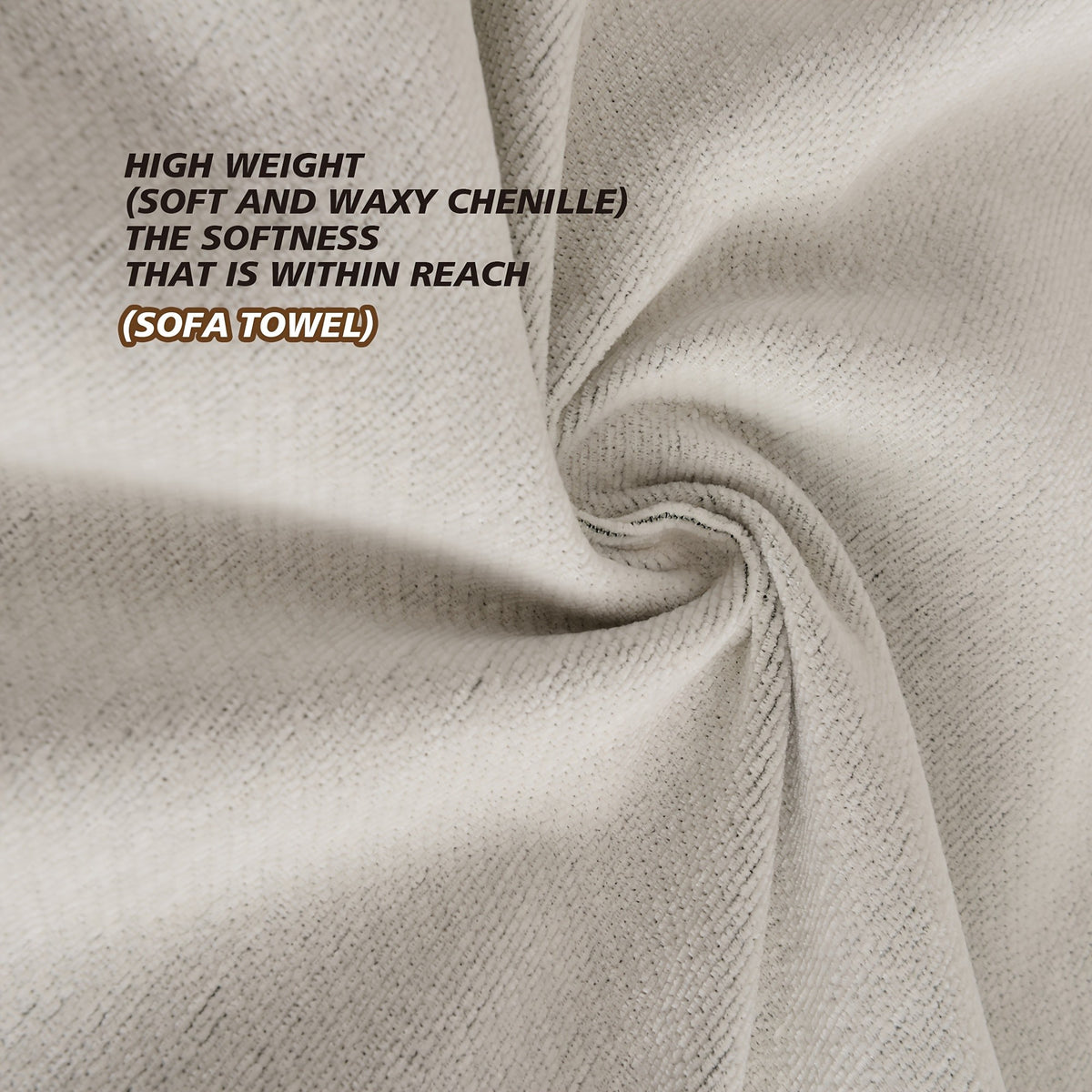 Chenille Pet-Friendly Sofa Cover Non-Slip Couch Protector – All-Season Machine Washable Slipcover for Dogs & Cats, Soft One-Piece Fit for 1 2 3 4 Seater Sofa, Living Room Bedroom Office