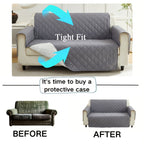 Stretch Sofa Slipcover Non-Slip Elastic All Season Dust Proof Cat Scratch Protector - Durable Couch Cover Living Room 1 2 3 Seater 4 Colors