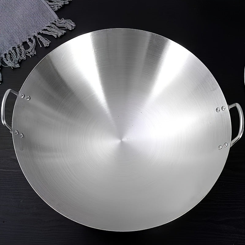 Heavy-Duty Stainless Steel Wok – Non-Stick Stir-Fry Pan with Ergonomic Handle | Gas, Induction & Electric Compatible | Multiple Sizes | Easy to Clean