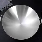 Heavy-Duty Stainless Steel Wok – Non-Stick Stir-Fry Pan with Ergonomic Handle | Gas, Induction & Electric Compatible | Multiple Sizes | Easy to Clean