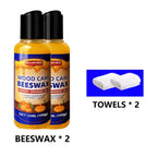 Beeswax Polish Kit 6.76oz with Maintenance Towels Professional Wood Wax Repair Lotion – For Wooden Furniture Floors Guitars Crafts Bracelet Care