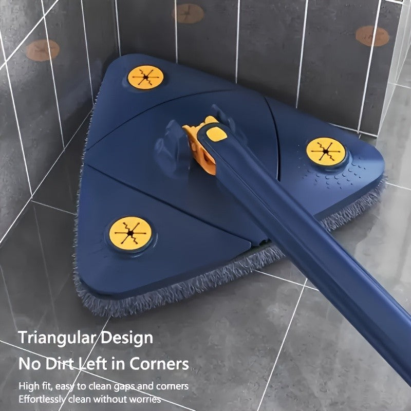 360 Rotating Spin Mop Hands-Free Wet Dry Floor Cleaner with Long Handle – Multi-Surface Home Cleaning Mop, No Battery Required