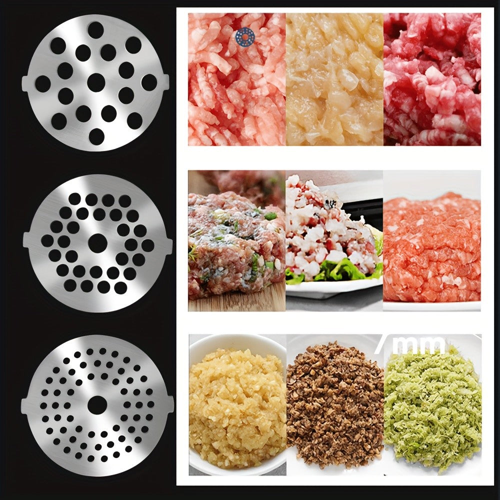 Meat Grinder Attachment for KitchenAid Stand Mixers, Metal Food Grinder with 4 Grinding Plates, 4 Blades, 2 Sausage Stuffer Tubes & Cleaning Brush — Fits All KitchenAid Models, Perfect Kitchen Gift