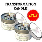 Manifestation Candle – Scented Soy Wax Candle with Golden Crystal & Guidance Card, 3oz, 12+ Hr Burn, for Focus, Meditation & Yoga | Abundance & Law of Attraction Gift for Women (1 or 2 Pack)