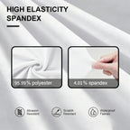 Stretch Spandex Chair Covers 6 12 Pack Machine Washable Wrinkle Resistant - Wedding Banquet Party Event Dining Chair Slipcovers Black White