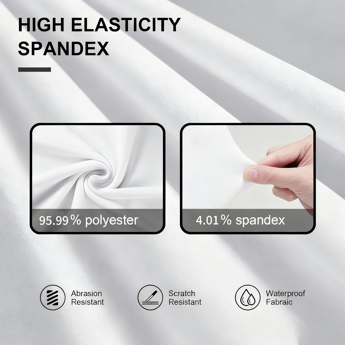 Stretch Spandex Chair Covers 6 12 Pack Machine Washable Wrinkle Resistant - Wedding Banquet Party Event Dining Chair Slipcovers Black White