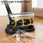 45KPA Cordless Vacuum Cleaner 8-in-1 Lightweight Stick Vacuum Green Light Anti-Tangle Floor Brush for Carpet Pet Hair Tile Hardwood 4 Colors