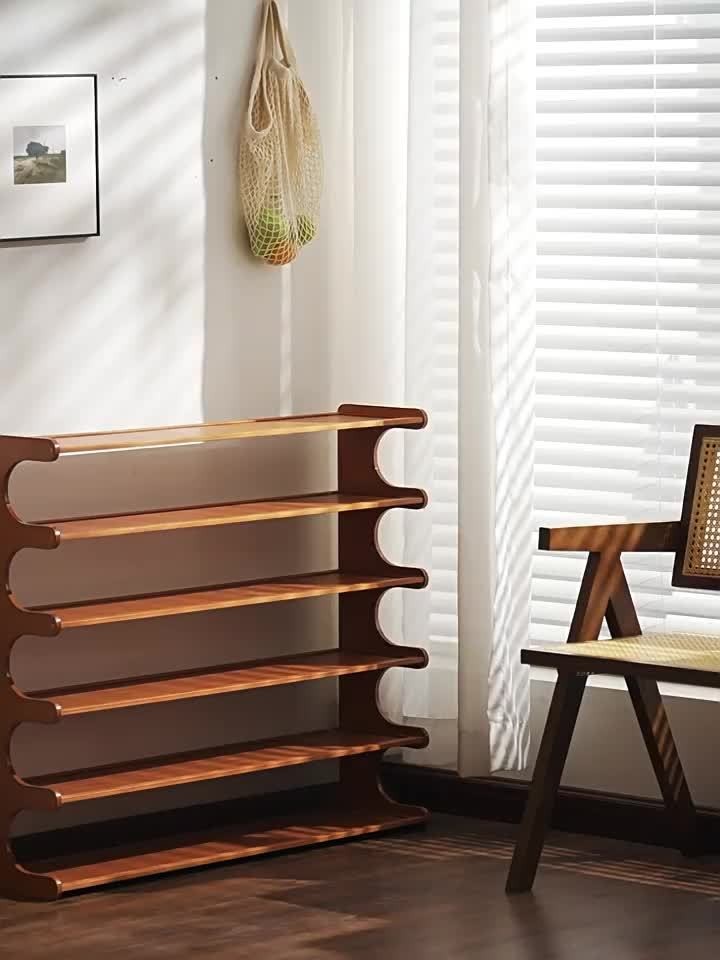 Bamboo Shoe Rack 3, 5 or 6-Tier Wide Wood Grain Finish – Freestanding Shoe Storage Shelf Holds 6 to 24 Pairs, Easy Assembly for Entryway, Hallway, Bedroom, Living Room & Garage