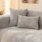 Soft Chenille Sofa Throw Cover with Fringes Durable Pet-Friendly Solid Couch Protector Slipcover for Living Room Sectional Armchair Home Decoration