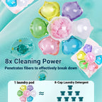 Laundry Detergent Pods 7-in-1 Long-Lasting Fragrance Deep Clean Anti-Static Soft Clothes Scented Laundry Beads Concentrated Dissolve Fast 170g 270g 670g