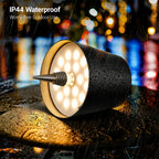 Metal Wireless Wine Bottle Light Rechargeable Dimmable LED Bottle Cap Light 3 Color Temperatures for Bar Cart Wine Bar Bedroom Decor