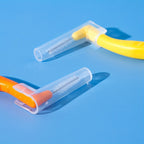 Interdental Brushes 36 Pack L-Shaped - Soft Nylon Bristle Floss Picks for Braces Teeth Cleaning Sensitive Gums Adults Multiple Sizes