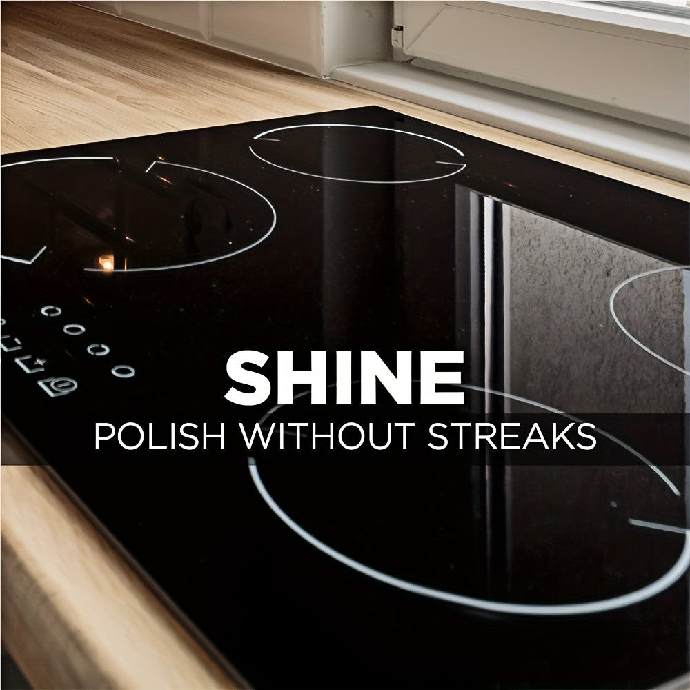 Cooktop Cleaning Paste – Removes Grease, Oil Stains & Burnt-On Food from Stove Tops, Burners & Glass Cooktops – Hydrogen Peroxide Easy Scrub Kitchen Cleaner Gel, Unscented