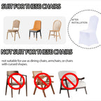 Stretch Spandex Chair Covers 6 12 Pack Machine Washable Wrinkle Resistant - Wedding Banquet Party Event Dining Chair Slipcovers Black White