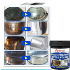 Calcium Carbonate Metal Polish Paste 150g with Sponge – Restores Shine on Stoves, Range Hoods, Pots & Sinks | Long-Lasting Protection & Luster