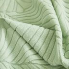 Jacquard Leaf Recliner Cover Stretch Single Seat Armchair Slipcover – Furniture Protector for Living Room, Bedroom & Office – Green, Blue, Gray, Off White – Multiple Colors