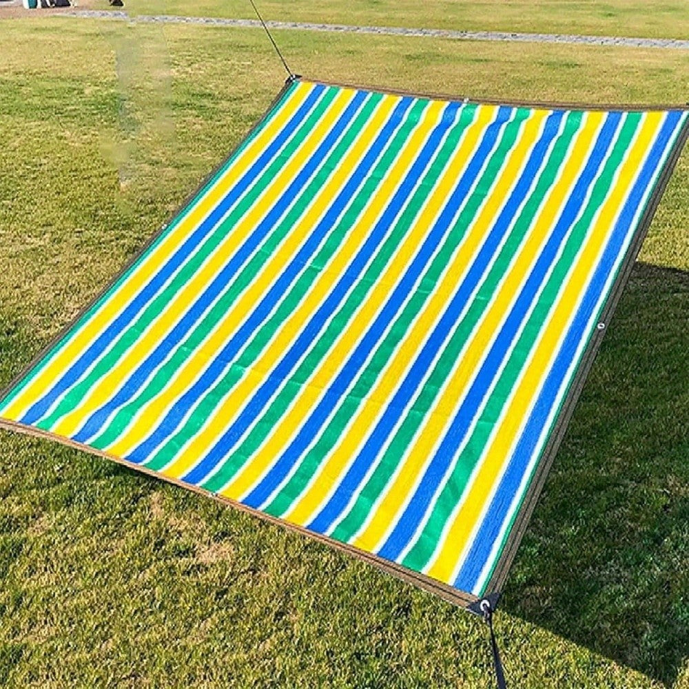 Shade Cloth UV Resistant HDPE Sunshade Net Outdoor Garden Canopy Sun Shade Cover 85% Blockage Multicolor Rectangular