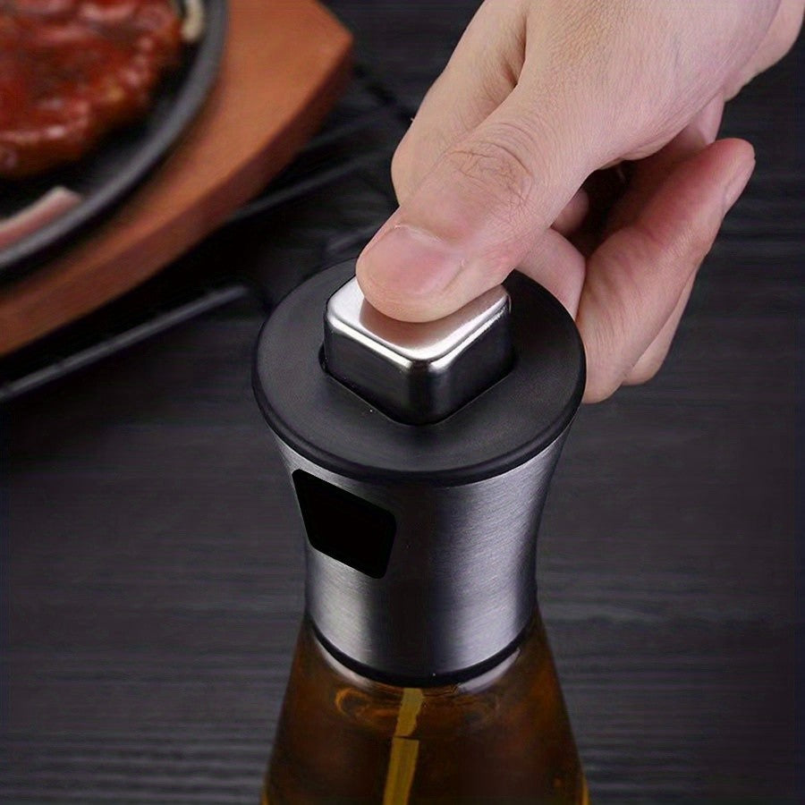Oil Spray Bottle for Kitchen – 304 Stainless Steel & Glass Pressurized Oil Mister Sprayer, BPA-Free, Large Capacity, for Olive Oil, BBQ, Grilling, Air Fryer, Cooking – Multiple Styles Available