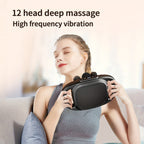 Fascia Gun Deep Tissue Percussion Massager with 9 High-Frequency Modes & Multiple Massage Heads, USB Rechargeable 2000mAh, Targets Legs, Waist, Back & Hips, Fitness Recovery Gift for Men & Women
