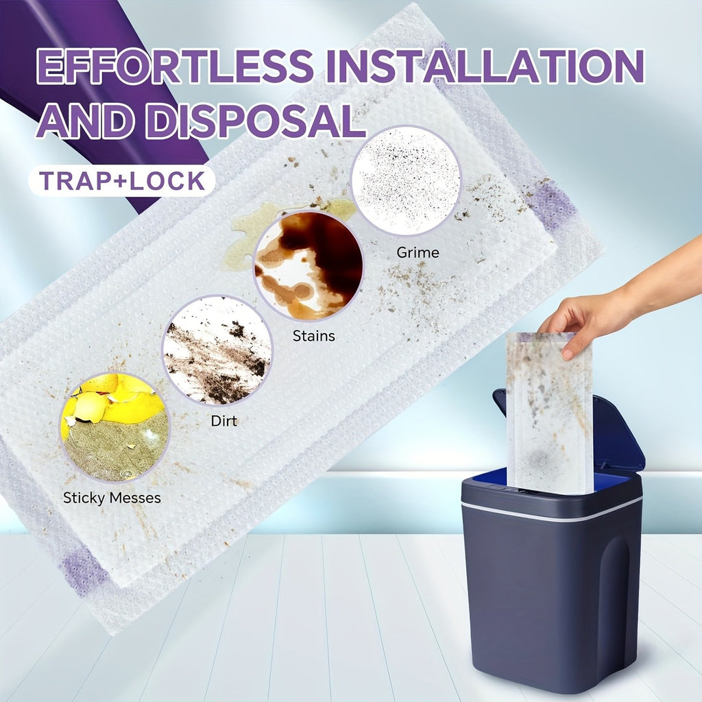 Mop Pad Refills 40 Pack – Dry & Wet Disposable Floor Cleaning Pads Compatible with WetJet & All Mop Models | Multi-Surface