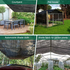 40% Shade Cloth with Grommets for Greenhouse, Garden & Pergola – Mesh Sunshade Netting for Plant Heat Protection, Chicken Coops & Outdoor Patios
