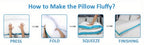 Firm Full Body Pillow for Adults – Long Bed Pillow for Side, Back & Stomach Sleepers | Supportive Body-Length Sleep Pillow in Grey & Pink