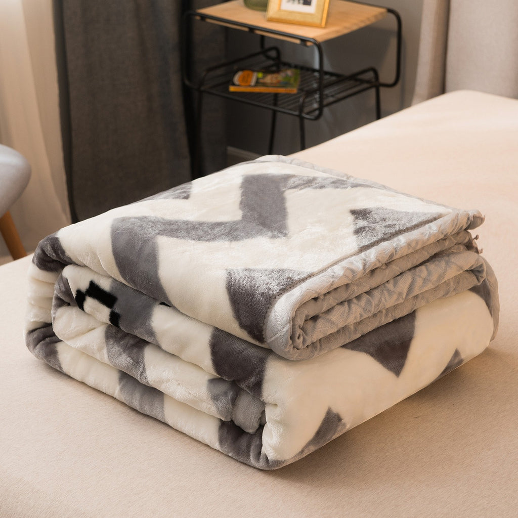 Soft Raschel Throw Blanket – 7 Colors, 2 Sizes, Cozy Knit Blanket for Home Decor, Sofa, Bed, Christmas Gift