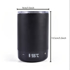 Self Heating Coffee Mug 12oz USB-C Rechargeable – Smart Temperature Maintaining Electric Mug with LED Display for Coffee & Hot Beverages