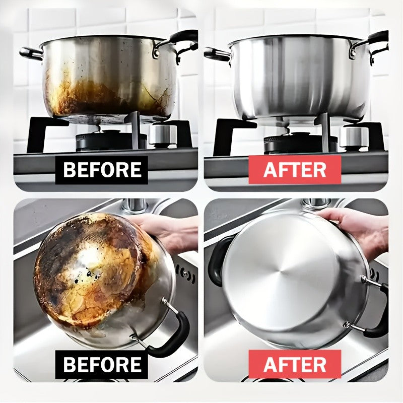 Metal Polish & Gloss Restoration Paste 30g with Sponge – Long-Lasting Shine & Protection for Kitchen Pots, Bathroom Fixtures & Car Surfaces, Easy-Apply Cream Renovation Paste