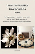 Round Area Rug Cream Irregular Shape Premium Thick Pile – Soft Accent Rug for Living Room, Bedroom, Bedside, Sofa & Coffee Table | Multiple Sizes