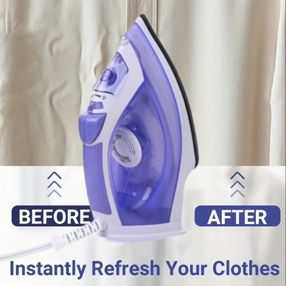 Travel Clothes Steamer 1200W Non-Stick Soleplate – Adjustable Thermostat, Overheat Safety Protection, Variable Steam Control, Compact Handheld Garment Steamer for Travel & Home, Purple & Grey