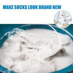 Sock Cleaning Tablets 12pcs Deep-Penetrating Laundry Soak Tabs for Dirty Socks Removes Sweat Stains & Odors No Scrubbing Needed Citric Acid Formula