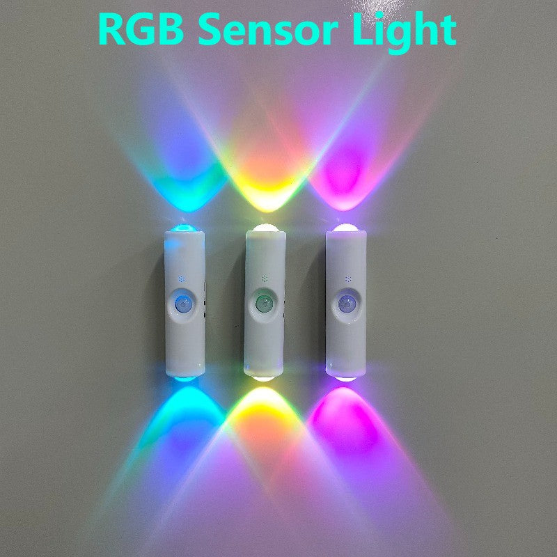 5-Pack Magnetic Dual-Head Wall Lamp 3-Color Adjustable Brightness Gradient Ambient Night Light – Flexible LED Wall Light for Bedroom, Hallway, Staircase & Office