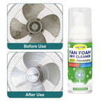 Fan Cleaning Spray 2oz with Towel - Deep Clean Dust Grease & Dirt from Fan Blades Grilles Motors for Ceiling Desktop & Floor Fans and AC Units Dust Repellent