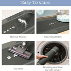 Diatomaceous Earth Bath Mat Set of 2 Non-Slip Quick Dry Bathroom Floor Mat - Washable Diatomite Mats for Bathroom Kitchen Laundry Room Hallway 15.75x23.62 and 15.75x47.24 Inch